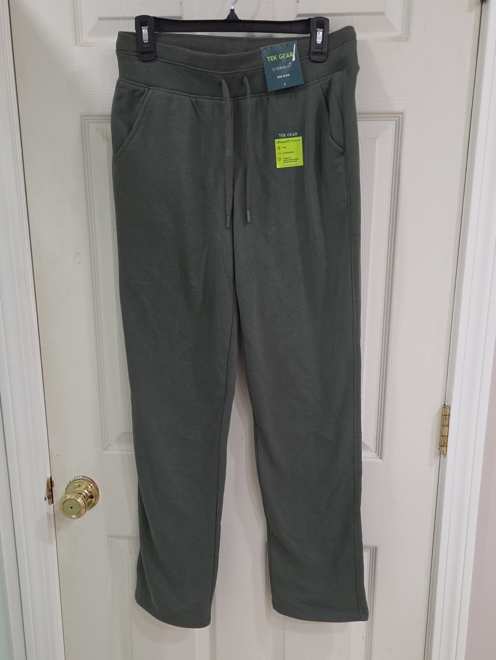 tek gear Olive Green Drawstring Jogger Sweatpants
